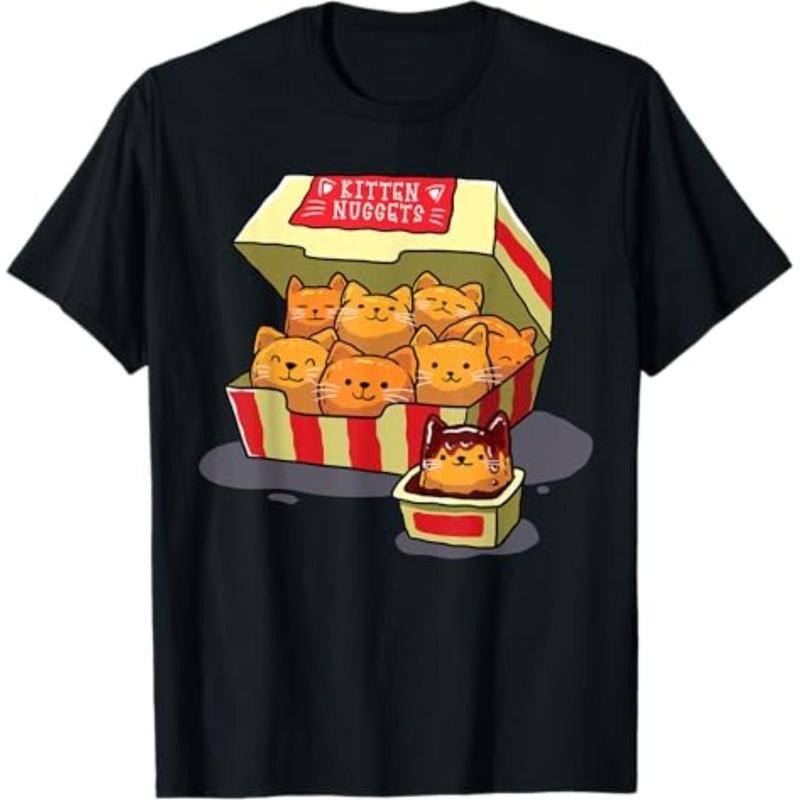 Casual InGENIUS Funny Cat Owner Kitten Nuggets Food - Adult & Kids T-Shirts, Sweatshirts & Hoodies apparel design preview 1