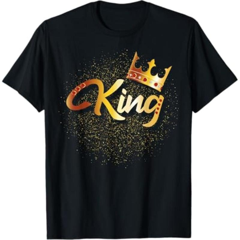 Casual King Matching Couples Him Her - Adult & Kids T-Shirts, Sweatshirts & Hoodies apparel design preview 1