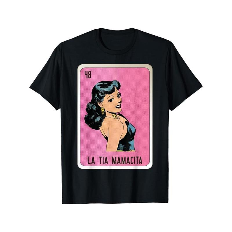 Casual La Tia Mamacita Mexican Slang Chicano Bingo - Adult & Kids T-Shirts, Sweatshirts & Hoodies apparel design preview 1