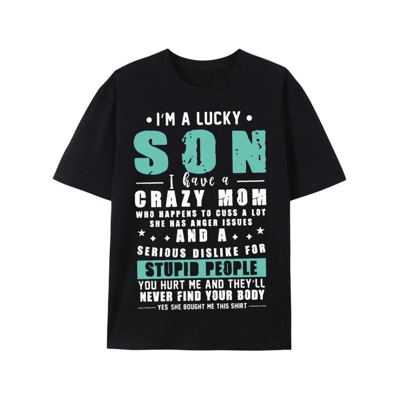 Casual Lucky Son 100% Cotton Crew Neck Knit Fabric - Adult & Kids T-Shirts, Sweatshirts & Hoodies apparel design preview 1
