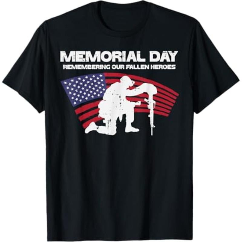 Casual Memorial Day Remembering Our Fallen Heroes US - Adult & Kids T-Shirts, Sweatshirts & Hoodies apparel design preview 1