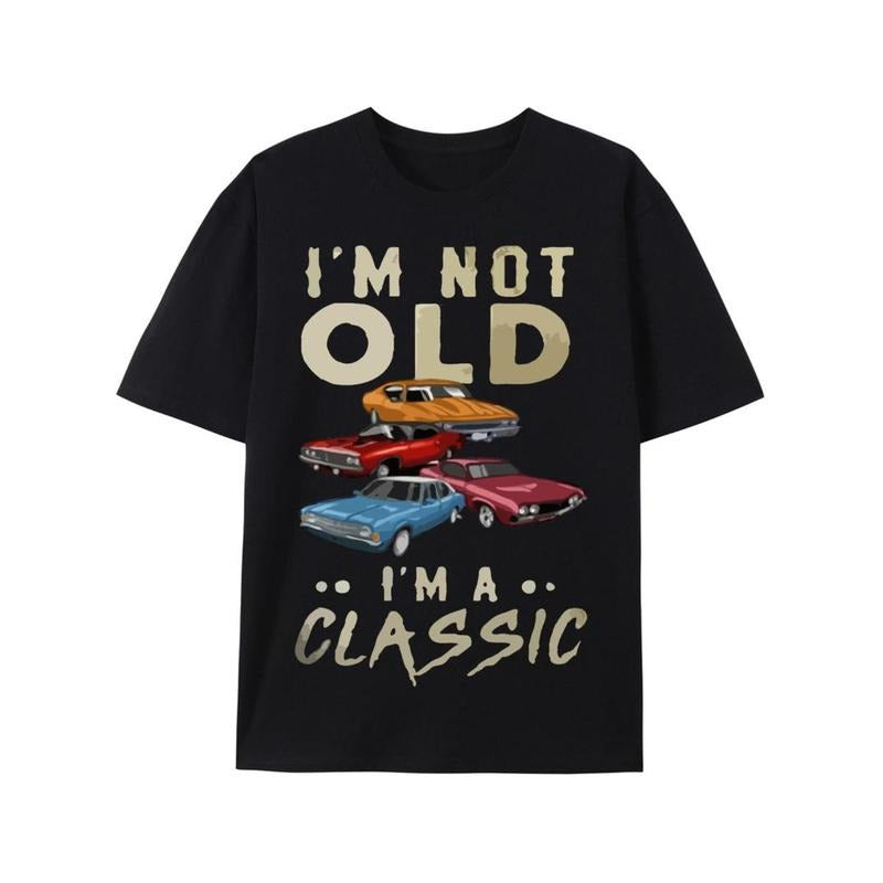 Casual Classic Car Pattern "I'M NOT OLD Print - Adult & Kids T-Shirts, Sweatshirts & Hoodies apparel design preview 1
