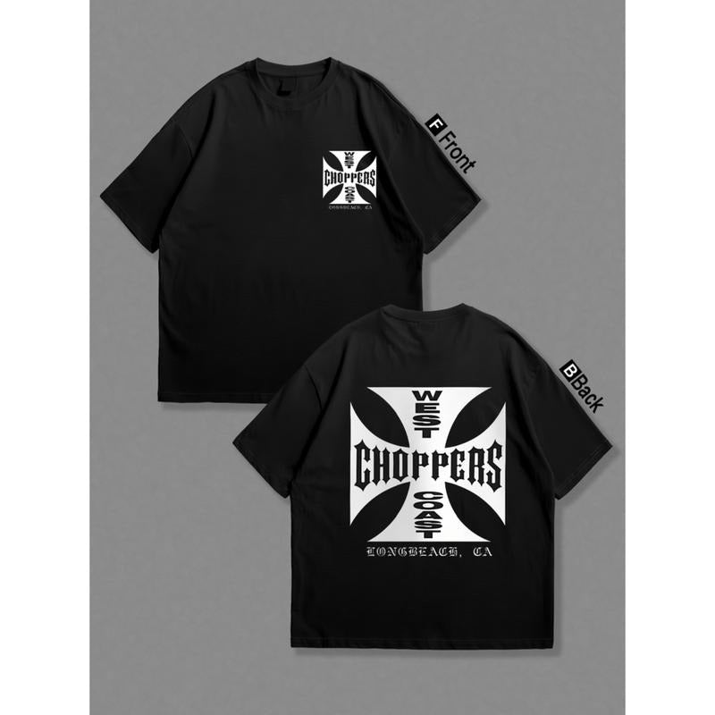 Casual Retro Choppers 100% Cotton Menswear Top - Adult & Kids T-Shirts, Sweatshirts & Hoodies apparel design preview 1