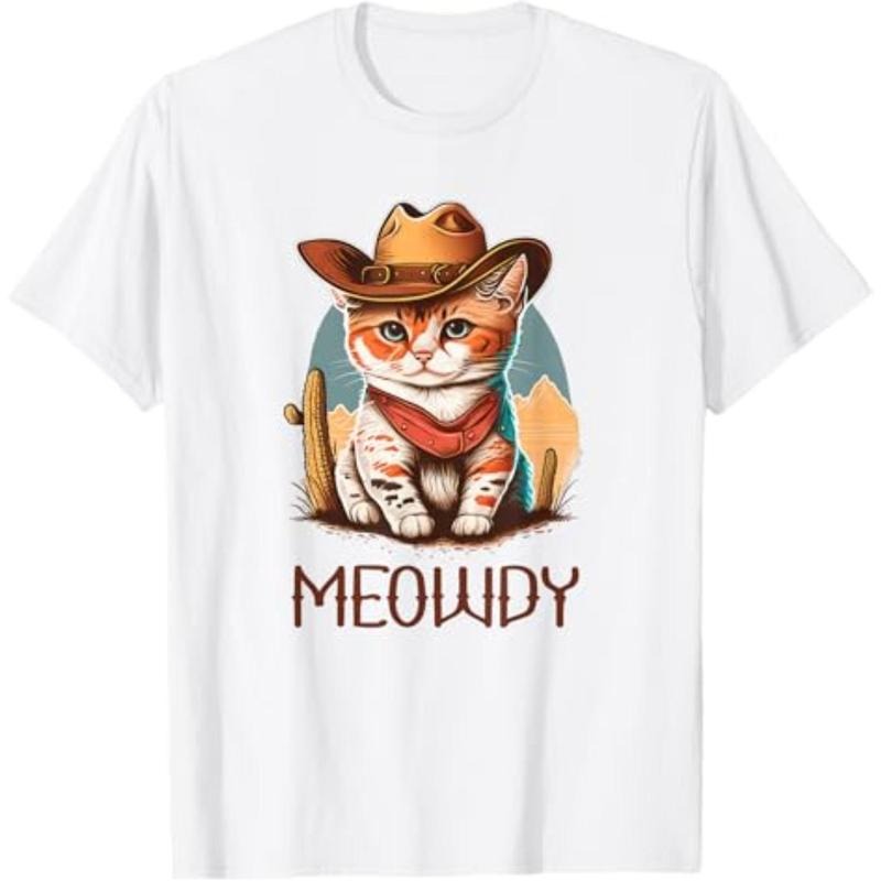 Casual Meowdy Cat Funny Howdy Meme Western Cowboy - Adult & Kids T-Shirts, Sweatshirts & Hoodies apparel design preview 1