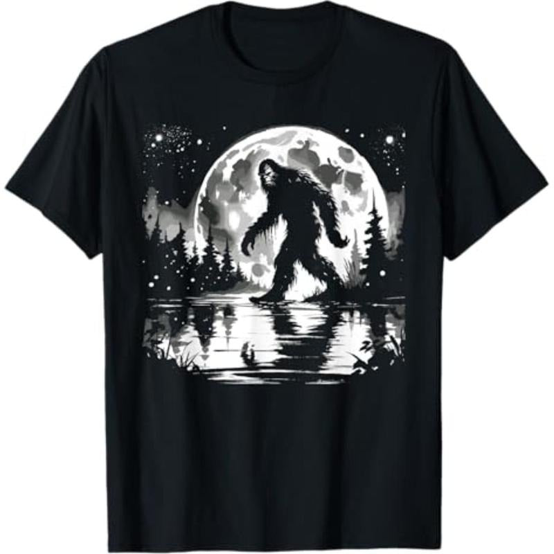 Casual Moon Bigfoot Sasquatch Cool - Adult & Kids T-Shirts, Sweatshirts & Hoodies apparel design preview 1