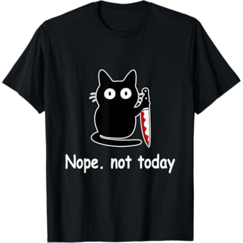 Casual Nope Not Today Funny Cat Lovers Wmen Menswear - Adult & Kids T-Shirts, Sweatshirts & Hoodies apparel design preview 1