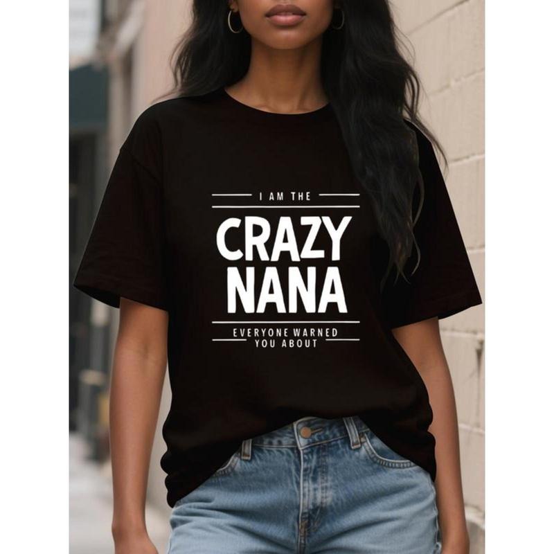 Casual Letter Print Top Short Sleeve Crew Neck Spring - Adult & Kids T-Shirts, Sweatshirts & Hoodies apparel design preview 1
