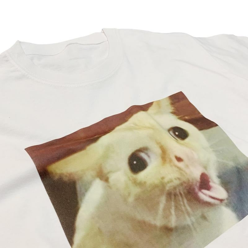 Cat Gagging Meme Funny Kitty Feline Top Iconic - Adult & Kids T-Shirts, Sweatshirts & Hoodies apparel design preview 1