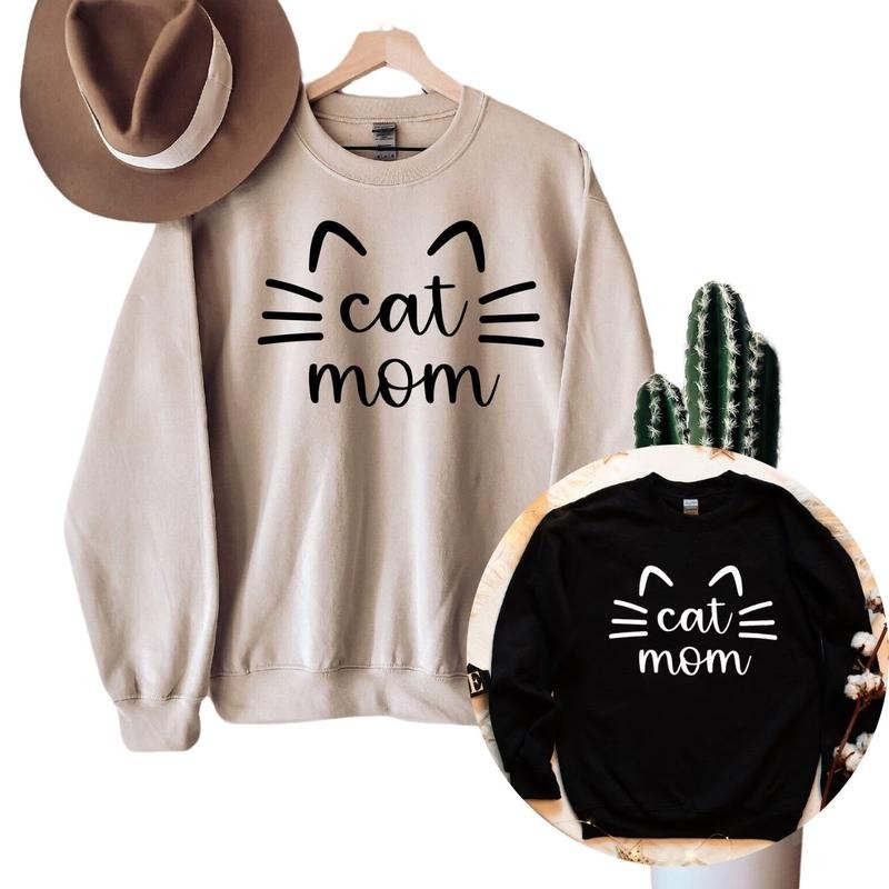 Cat Mom Mama - Adult & Kids T-Shirts, Sweatshirts & Hoodies apparel design preview 1