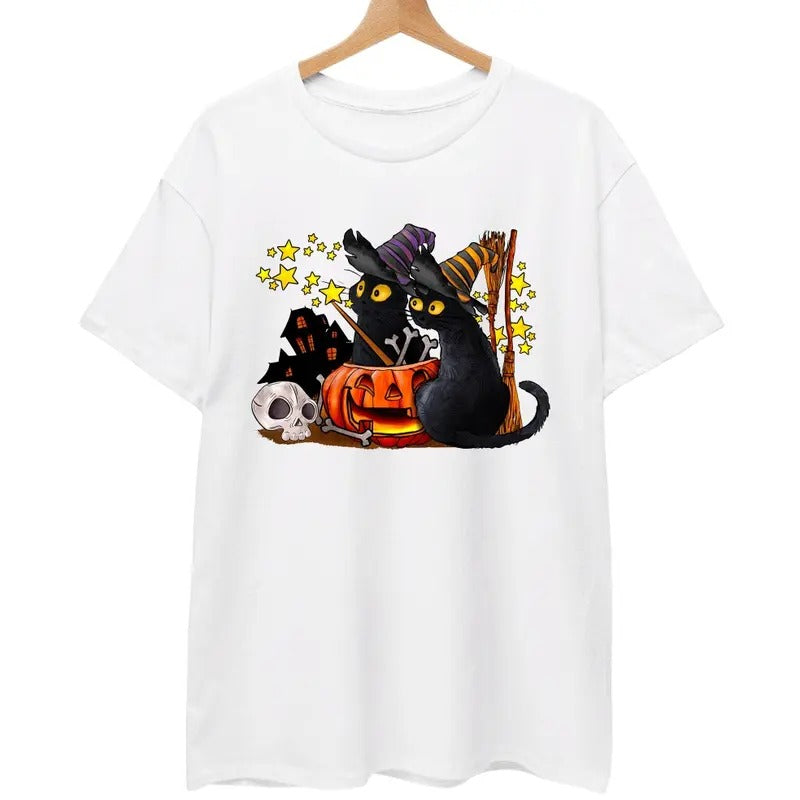 Cat Halloween Ghost - Adult & Kids T-Shirts, Sweatshirts & Hoodies apparel design preview 1