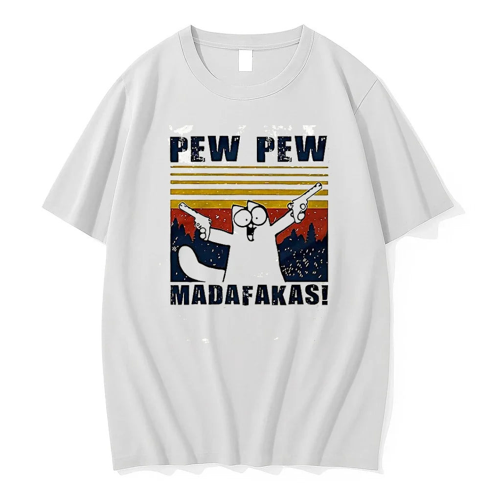 Cat Pew Madafakas Vintage Sweater - Adult & Kids T-Shirts, Sweatshirts & Hoodies apparel design preview 1