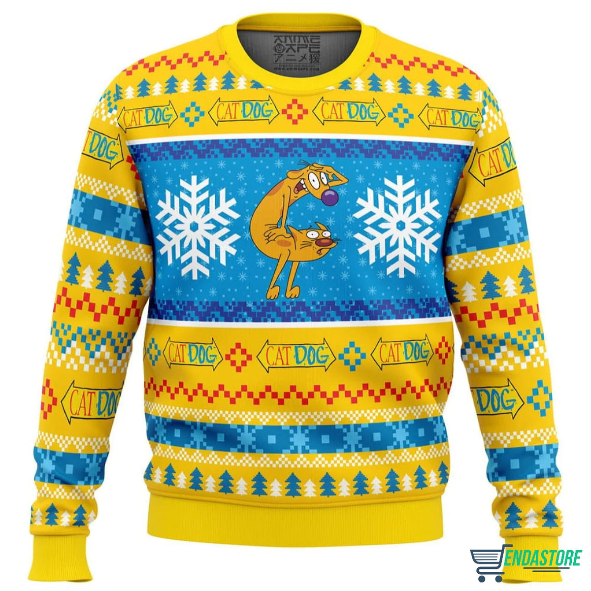 CatDog Nickelodeon 3D Ugly Christmas Sweater - Holiday Gift product image