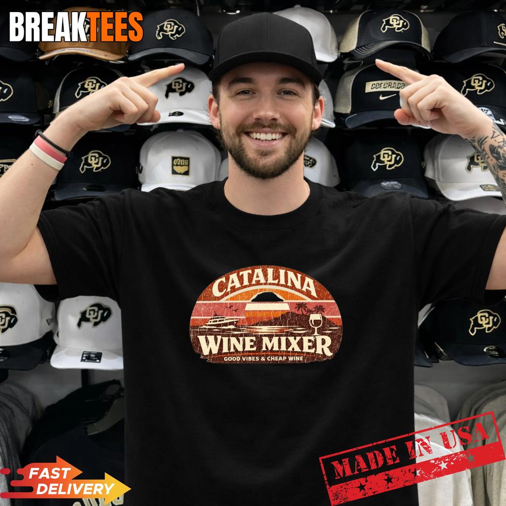 Catalina Wine Mixer Good Vibes and Cheap - Adult & Kids T-Shirts, Sweatshirts & Hoodies apparel design preview 1