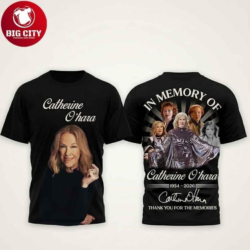 Catherine Ohara Tribute In Memory Of Legend 2026 Two - Adult & Kids T-Shirts, Sweatshirts & Hoodies apparel design preview 1