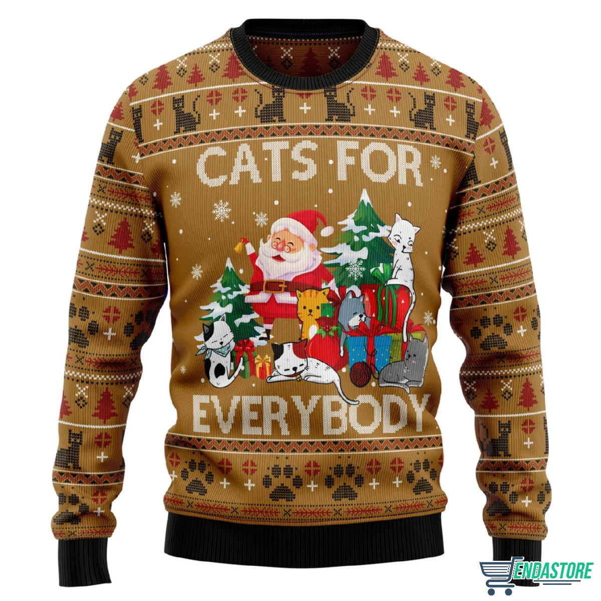 Cats For Everybody 3D Ugly Christmas Sweater - Holiday Gift product image