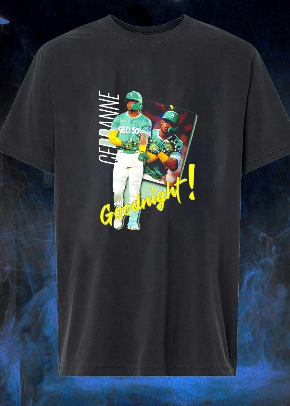 Ceddanne Rafaela Say Goodnight Red Sox - Adult & Kids T-Shirts, Sweatshirts & Hoodies apparel design preview 1