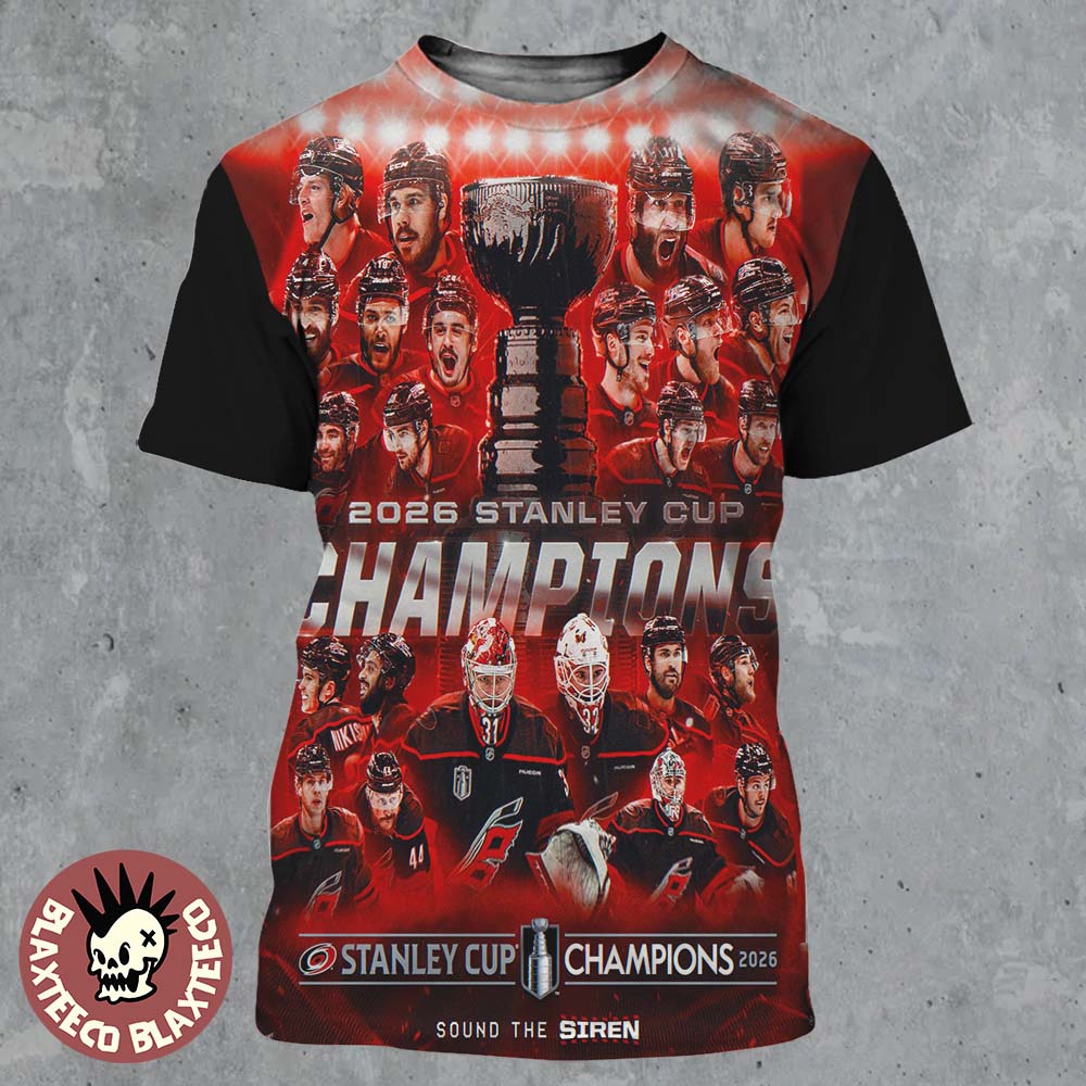 Celebrate Carolina Hurricanes 2026 NHL Stanley Cup - Adult & Kids T-Shirts, Sweatshirts & Hoodies apparel design preview 1