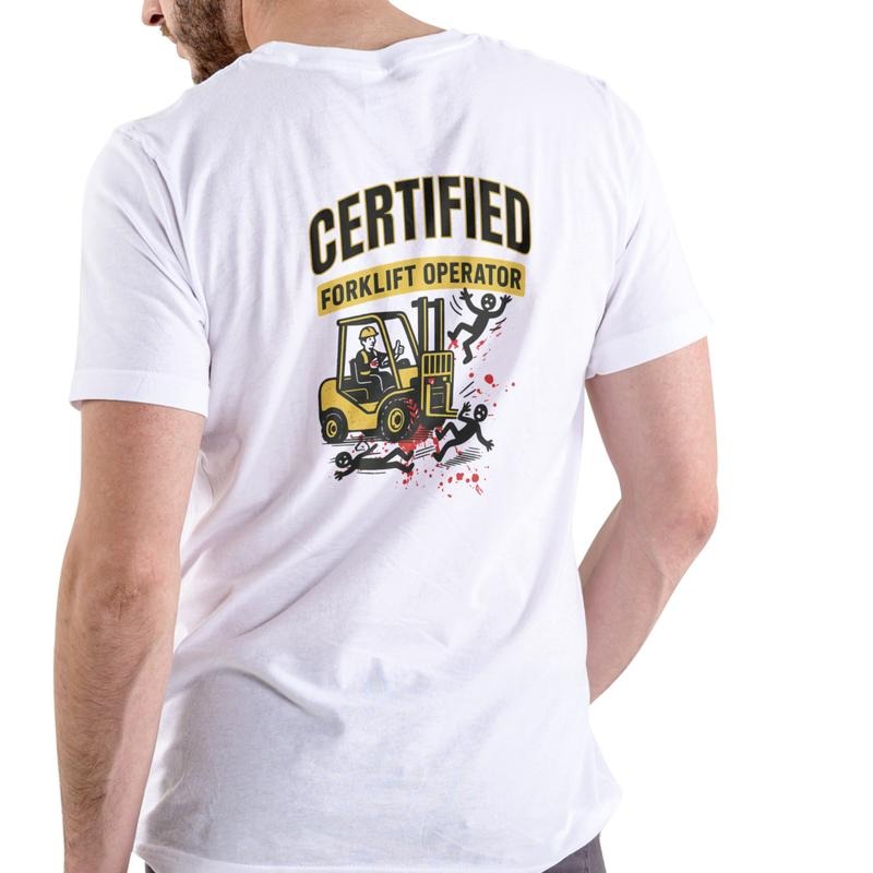 Certified Forklift Operator Cotton Fun - Adult & Kids T-Shirts, Sweatshirts & Hoodies apparel design preview 1
