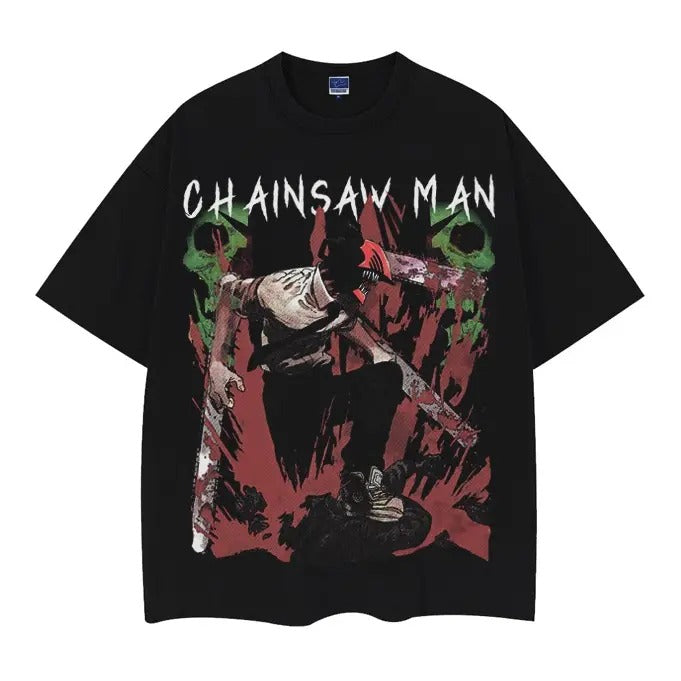 Chainsaw Man "Denji" Heavyweight Vintage 100% Cotton - Adult & Kids T-Shirts, Sweatshirts & Hoodies apparel design preview 1