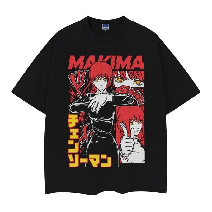 Chainsaw Man "Makima" Vintage Anime 100% Cotton - Adult & Kids T-Shirts, Sweatshirts & Hoodies apparel design preview 1