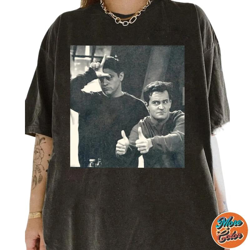 Chand.Ler Retro Friends Cotton Crew Neck Size S 4XL - Adult & Kids T-Shirts, Sweatshirts & Hoodies apparel design preview 1