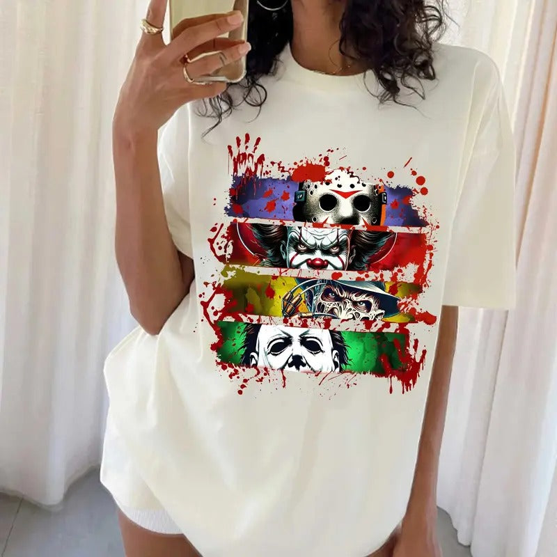 Characters Movies Halloween Vintage Horror Funny - Adult & Kids T-Shirts, Sweatshirts & Hoodies apparel design preview 1