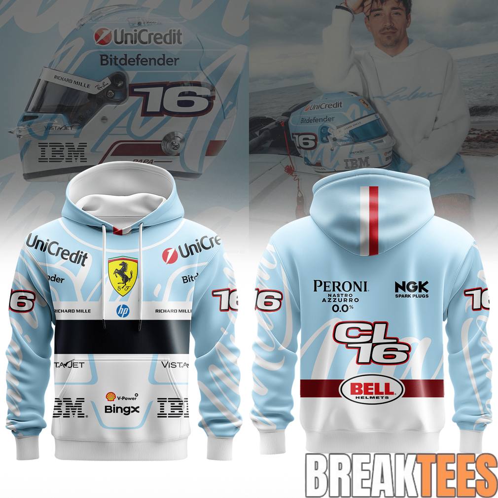 Charles Leclerc 16 Miami GP 2026 - Adult & Kids T-Shirts, Sweatshirts & Hoodies apparel design preview 1