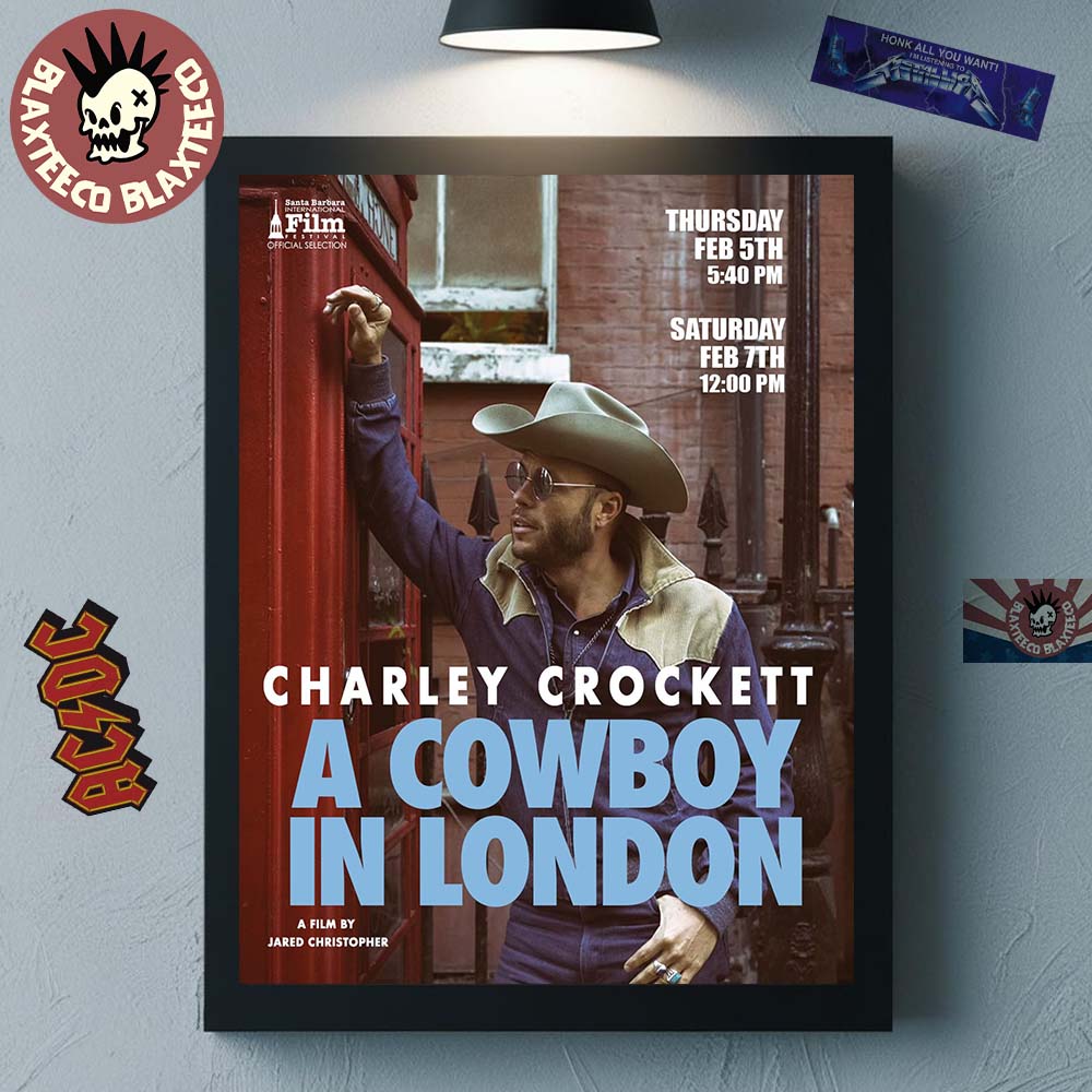 Charley Crockett A Cowboy In London Documentary Film - Adult & Kids T-Shirts, Sweatshirts & Hoodies apparel design preview 1