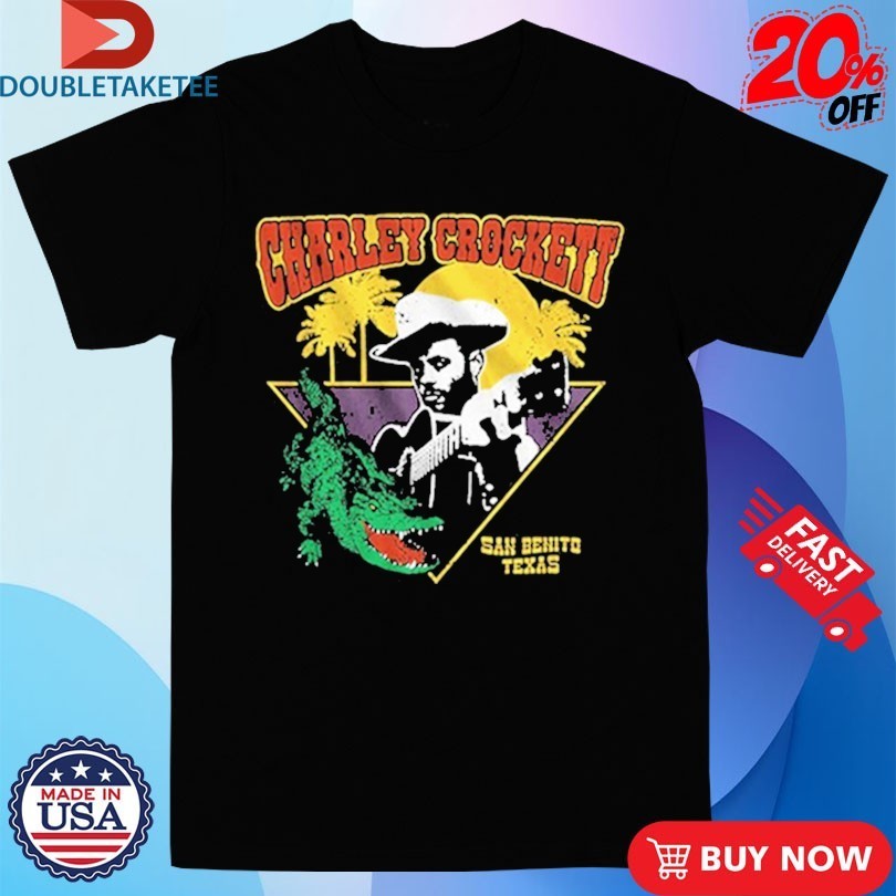 Charley Crockett San Benito Texas Gator - Adult & Kids T-Shirts, Sweatshirts & Hoodies apparel design preview 1