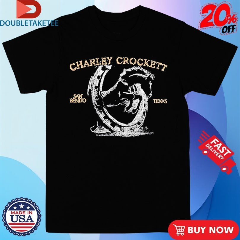 Charley Crockett San Benito Texas Horseshoe - Adult & Kids T-Shirts, Sweatshirts & Hoodies apparel design preview 1