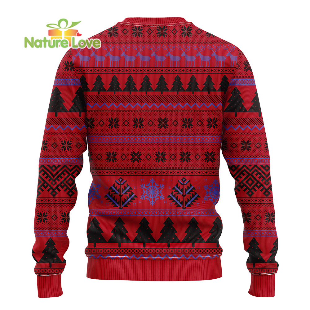 Charlie Brown Snoopy Merry Xmas 3D Red 3D Ugly Christmas Sweater - Holiday Gift product image 2