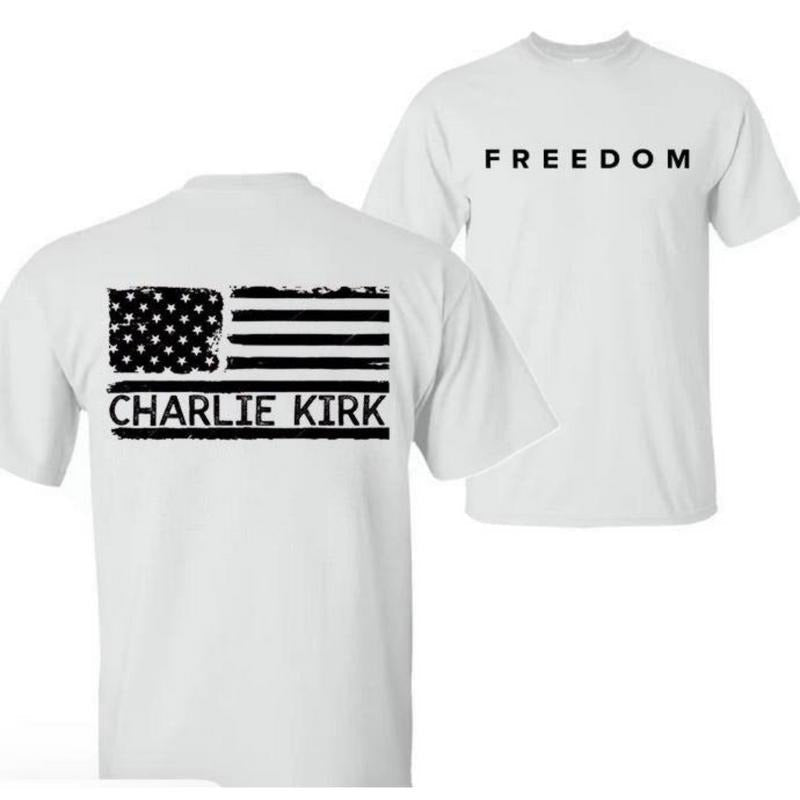 Charlie Kirk Freedom Classic Cotton 100% Material - Adult & Kids T-Shirts, Sweatshirts & Hoodies apparel design preview 1