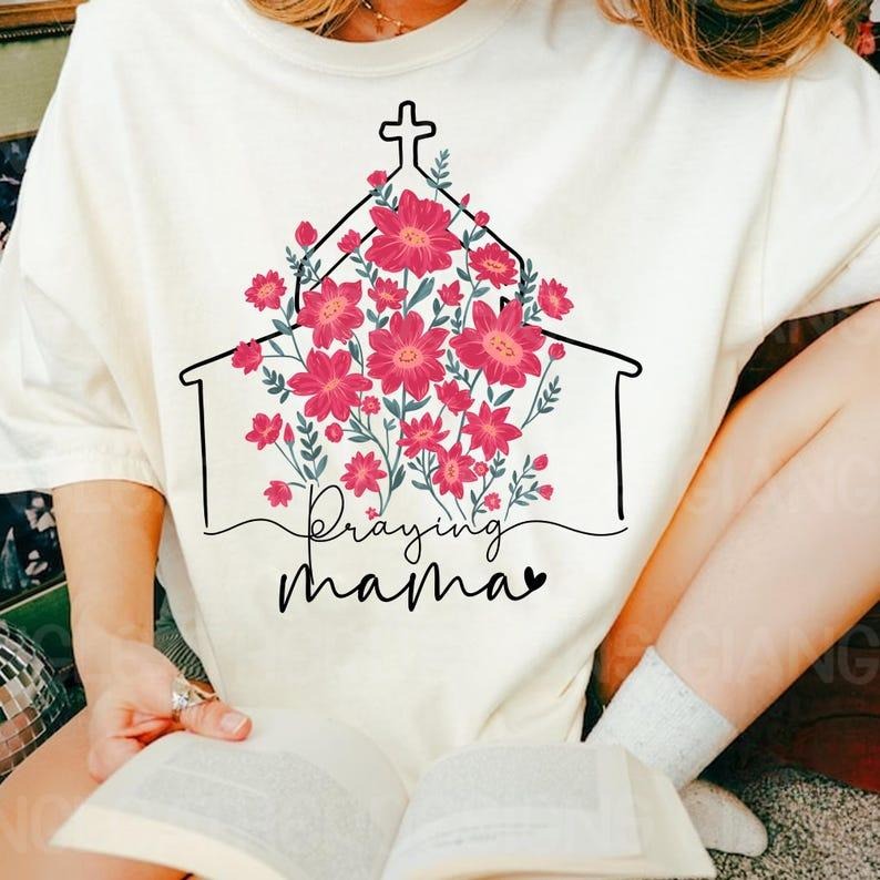 Inspirational Make Statement Church Flower Motif - Adult & Kids T-Shirts, Sweatshirts & Hoodies apparel design preview 1
