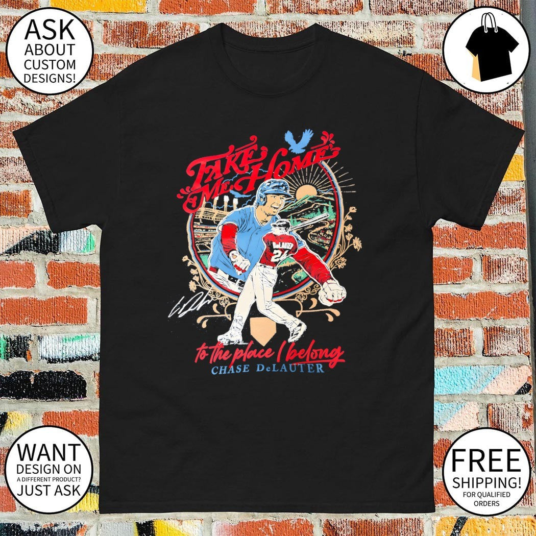 Chase DeLauter Cleveland Guardians Take Me Home to - Adult & Kids T-Shirts, Sweatshirts & Hoodies apparel design preview 1
