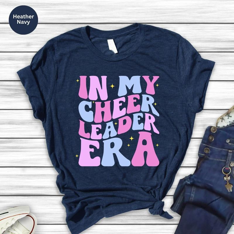 Cheerleader My Era Retro Cheer Leader Her Funny - Adult & Kids T-Shirts, Sweatshirts & Hoodies apparel design preview 1