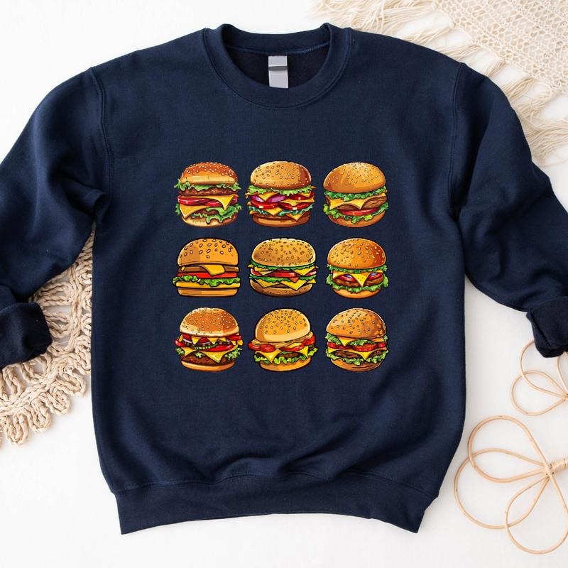 Cheeseburger Hamburger Lover Burger Foodie Friend - Adult & Kids T-Shirts, Sweatshirts & Hoodies apparel design preview 1
