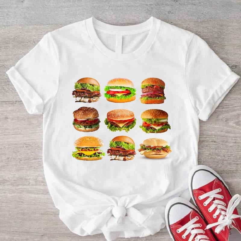 Cheeseburger Fast Food Burger Lover Foodie Friend - Adult & Kids T-Shirts, Sweatshirts & Hoodies apparel design preview 1