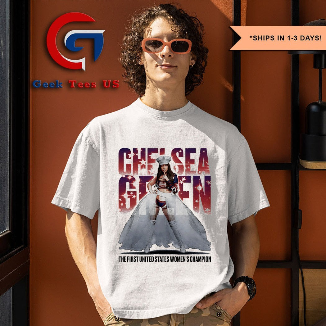 Chelsea Green Stars the first United States women's - Adult & Kids T-Shirts, Sweatshirts & Hoodies apparel design preview 1