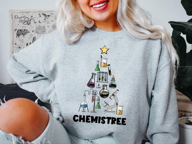 Chemistree Chemistry Teacher Chemical X Mas Party - Adult & Kids T-Shirts, Sweatshirts & Hoodies apparel design preview 1
