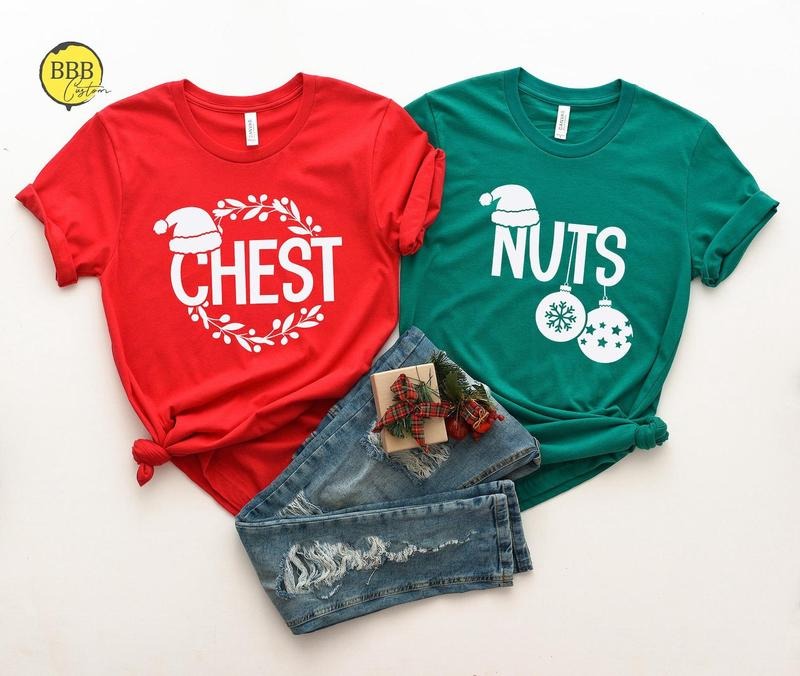 Chest Nuts Couple Matching Party - Adult & Kids T-Shirts, Sweatshirts & Hoodies apparel design preview 1
