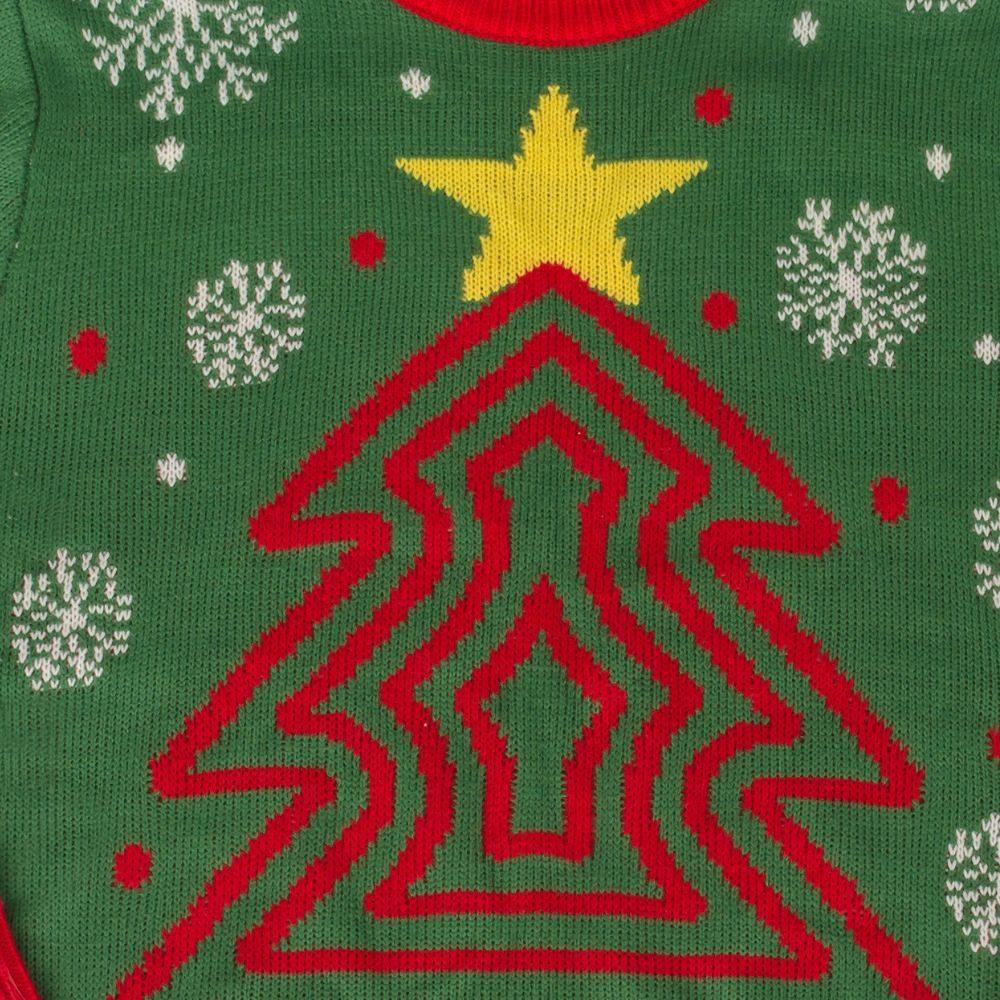 Chest and Nuts Snowflakes Christmas Tree Ugly Christmas Sweater - Holiday Gift product image 2