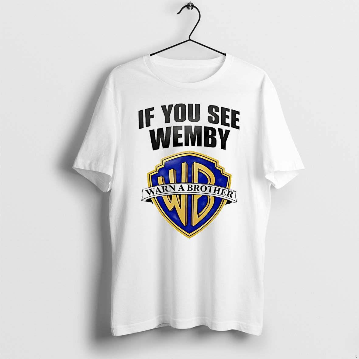 Chet Holmgren Wearing If You See Wemby Warn A Brother - Adult & Kids T-Shirts, Sweatshirts & Hoodies apparel design preview 1