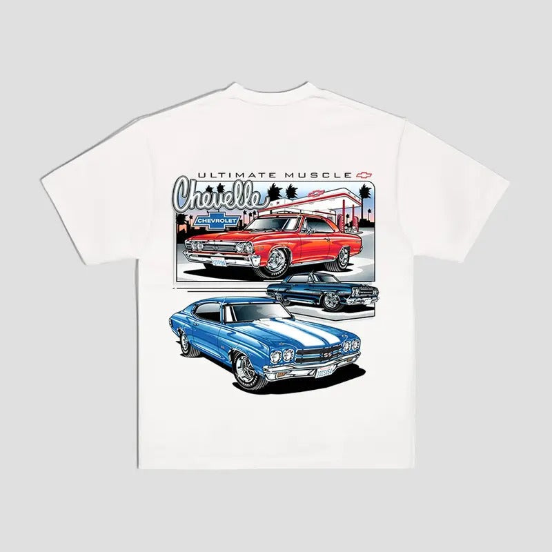 Chevelle Muscle SS 65 67 70 Chevy Z 16 SS396 SS454 - Adult & Kids T-Shirts, Sweatshirts & Hoodies apparel design preview 1