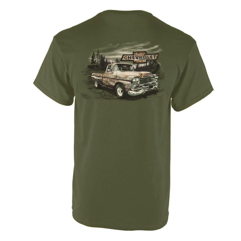 Chevrolet Camo Truck Vintage Hot Rod Muscle Car - Adult & Kids T-Shirts, Sweatshirts & Hoodies apparel design preview 1