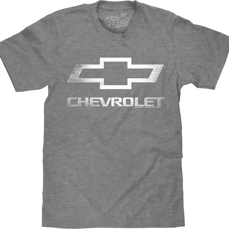 Chevrolet Logo Big Tall Gray - Adult & Kids T-Shirts, Sweatshirts & Hoodies apparel design preview 1