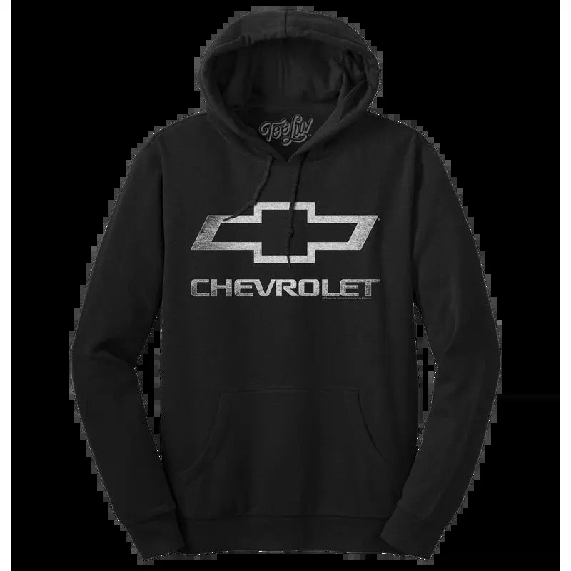 Chevrolet Logo Hooded Fleece Black - Adult & Kids T-Shirts, Sweatshirts & Hoodies apparel design preview 1