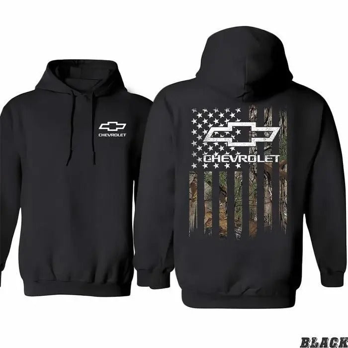 Chevy Trucks Camo Ch.Ev.R.Olet USA Flag 100% Cotton - Adult & Kids T-Shirts, Sweatshirts & Hoodies apparel design preview 1