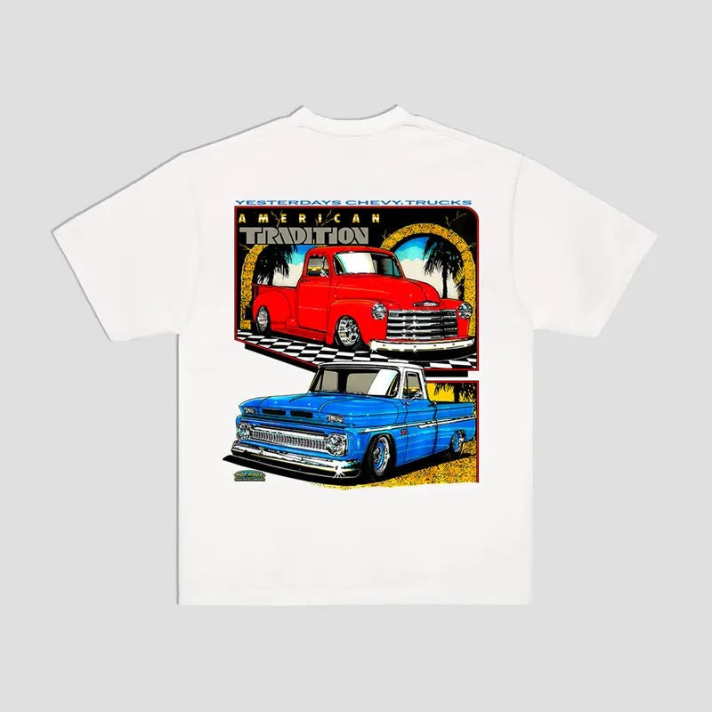 Chevy Yesterday Truck Classic OBS Trucks Menswear - Adult & Kids T-Shirts, Sweatshirts & Hoodies apparel design preview 1