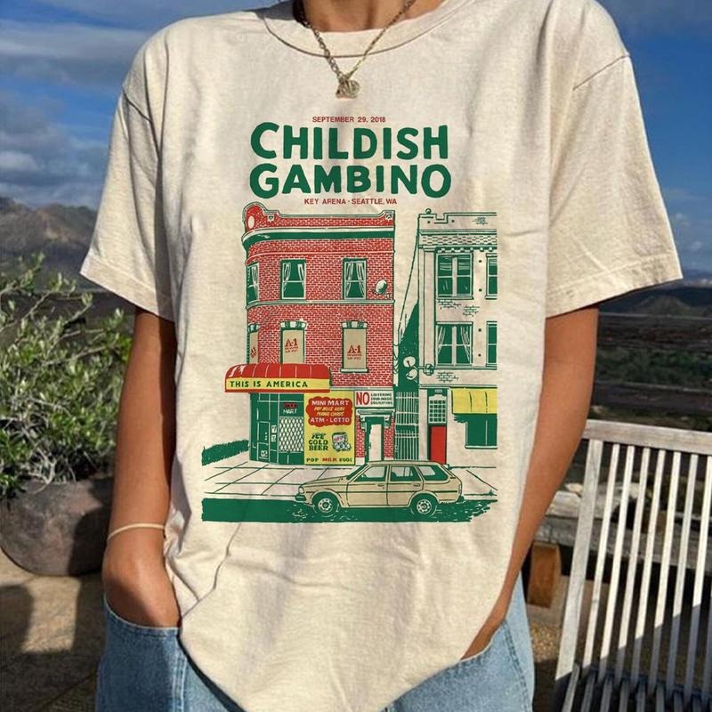 ChiIdish Gambin0 Vintage Hip Hop Fan Short Sleeve - Adult & Kids T-Shirts, Sweatshirts & Hoodies apparel design preview 1