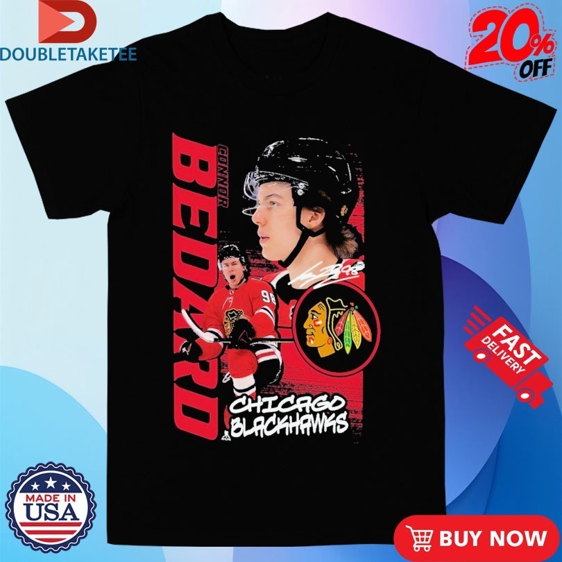 Chicago Blackhawks Connor Bedard Playmaker NHL - Adult & Kids T-Shirts, Sweatshirts & Hoodies apparel design preview 1